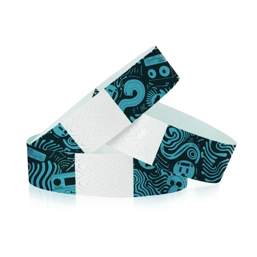 pulseras de tela y Tyvek personalizadas para festivales y conciertos