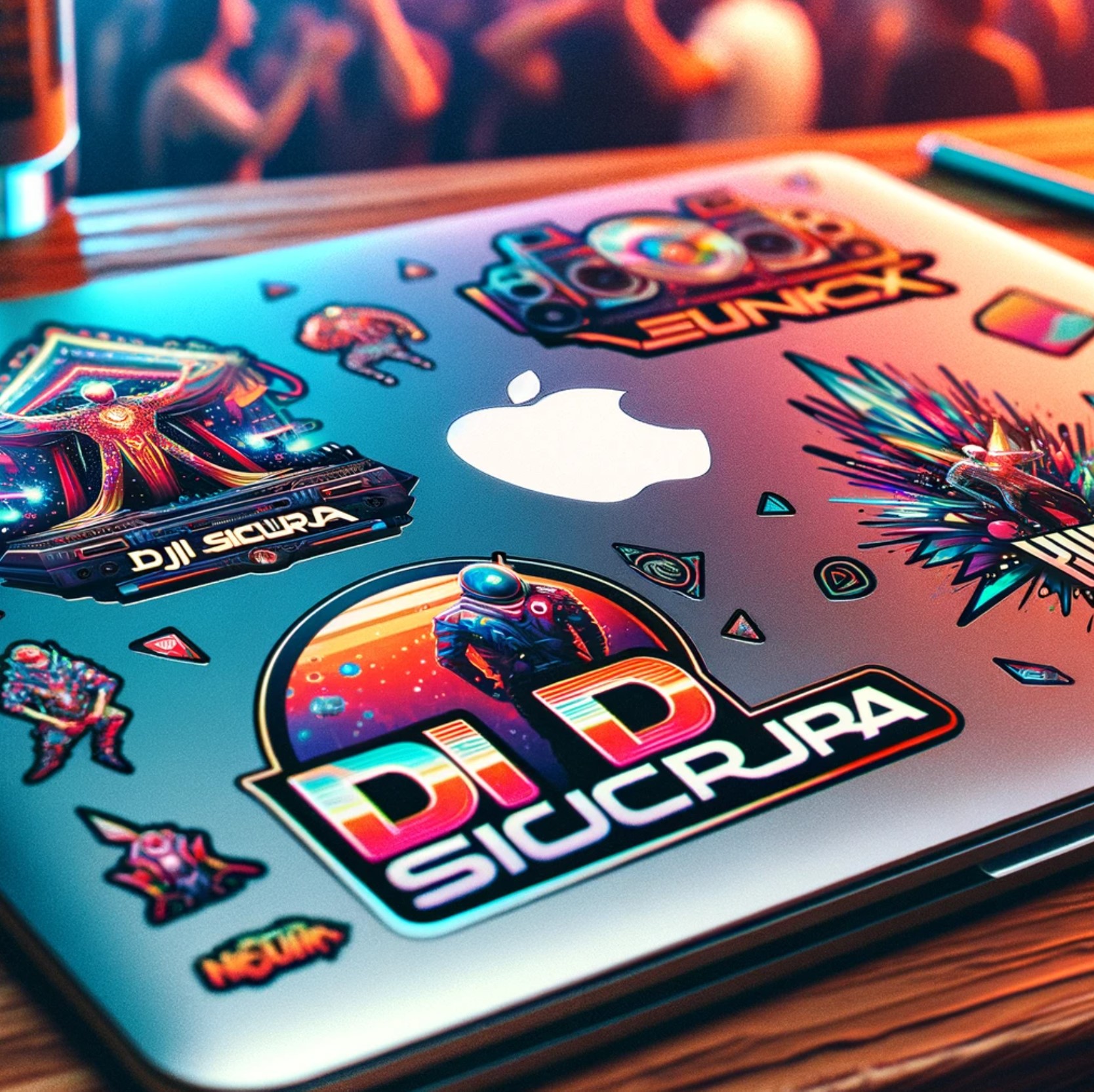 Pegatinas personalizadas para Djs y artistas