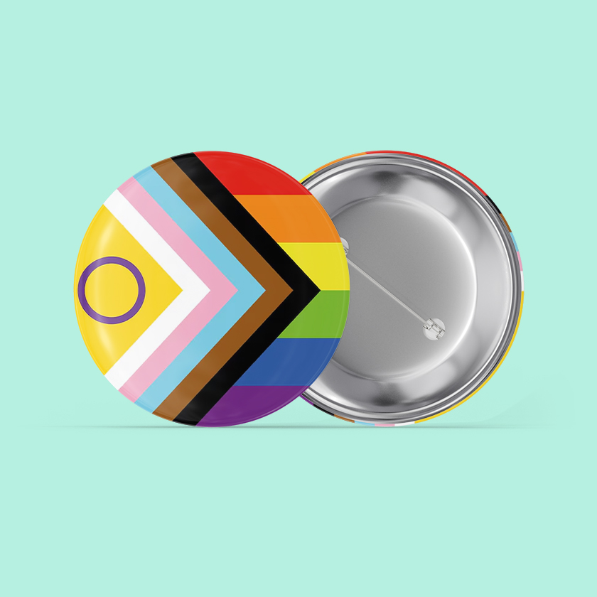 Chapa personalizada con la bandera LGTBIQ+