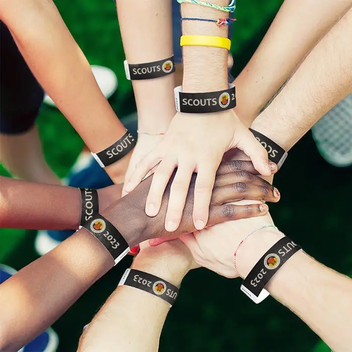 Pulseras Tyvek personalizadas 19mm