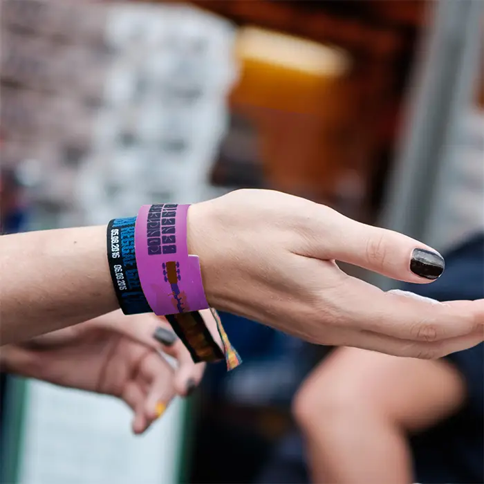 Pulseras Tyvek personalizadas 19mm