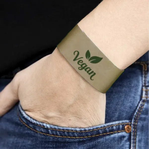 Pulseras Tyvek Kraft personalizadas 27mm