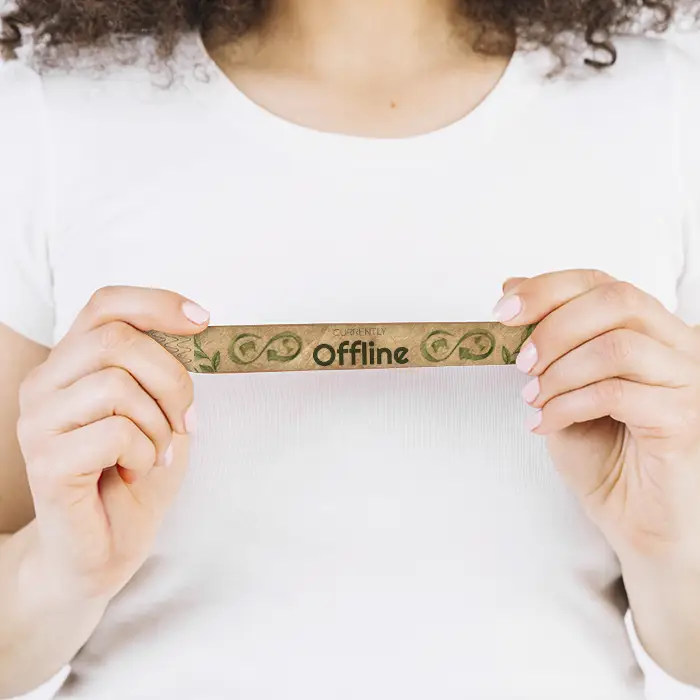 Pulseras Tyvek Kraft personalizadas 27mm