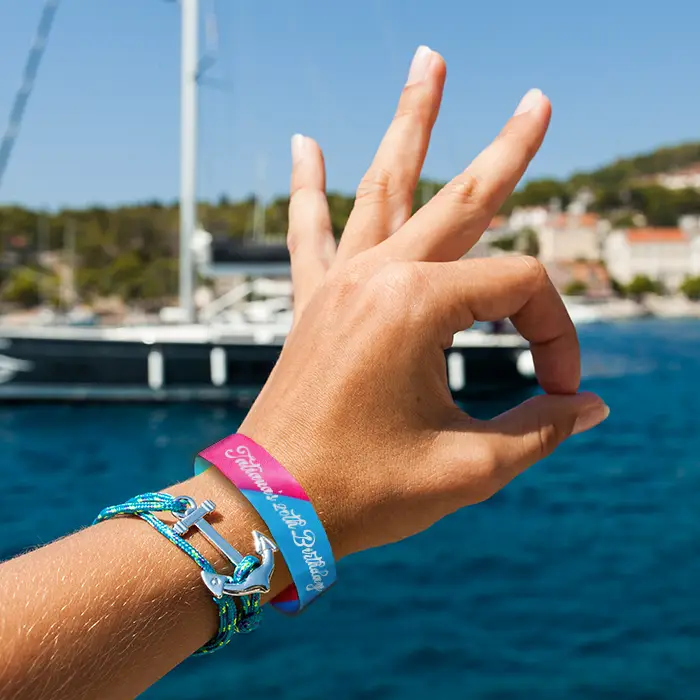 Pulseras de tela personalizadas 28cm