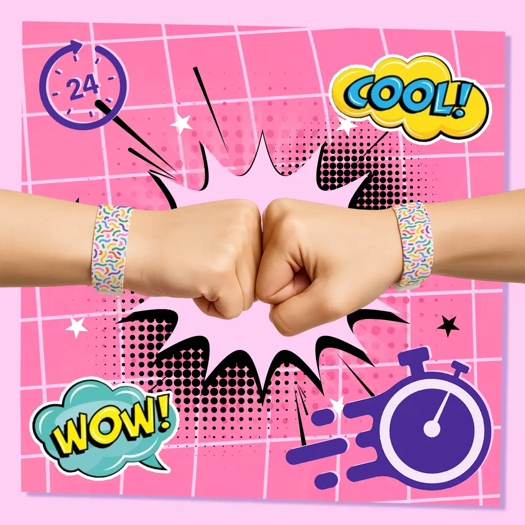 Pulseras de tela personalizadas 28cm