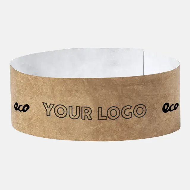 Pulseras Tyvek Kraft personalizadas